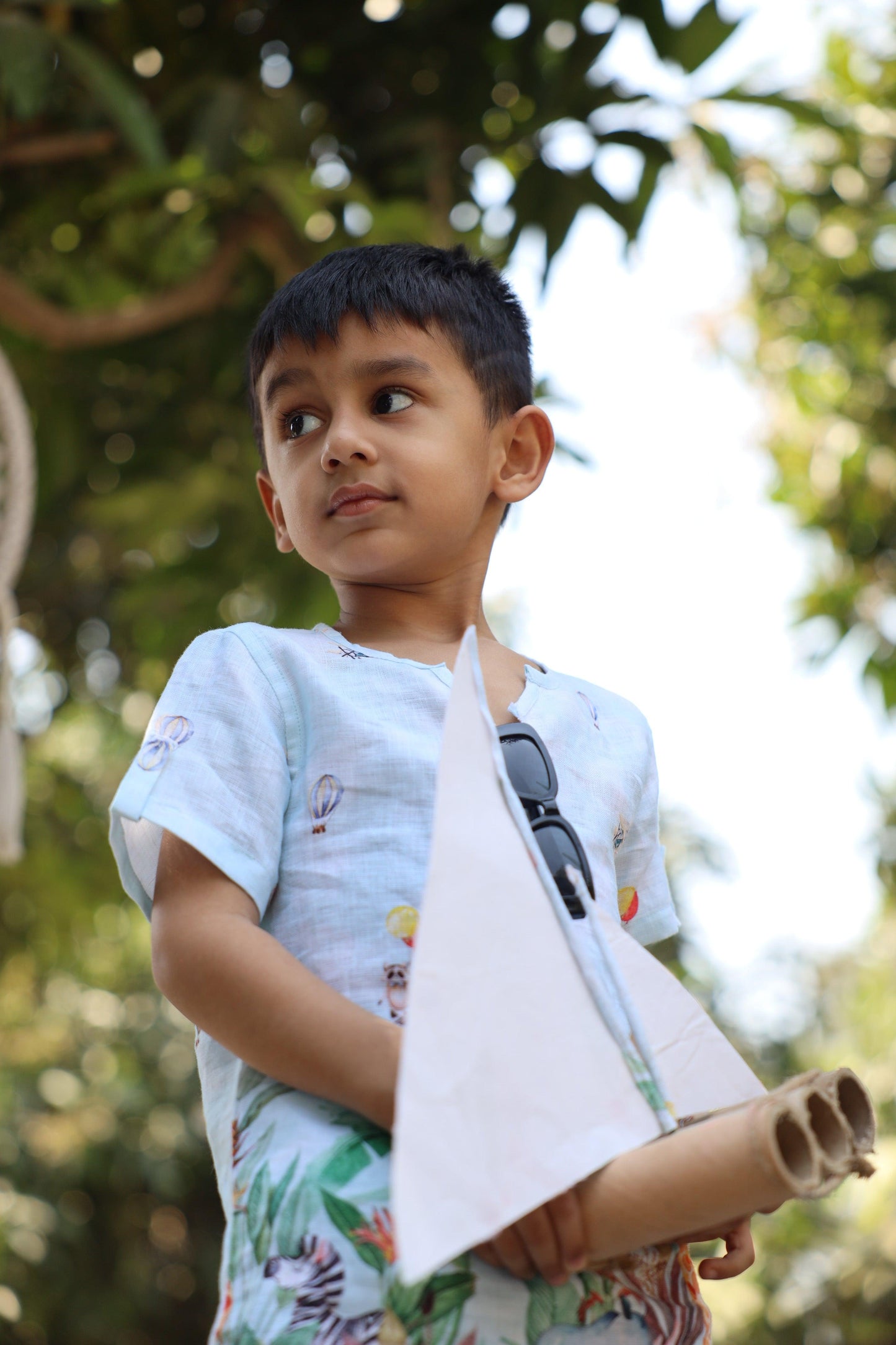 The Natures Flight Print Pure Linen Coord Sets