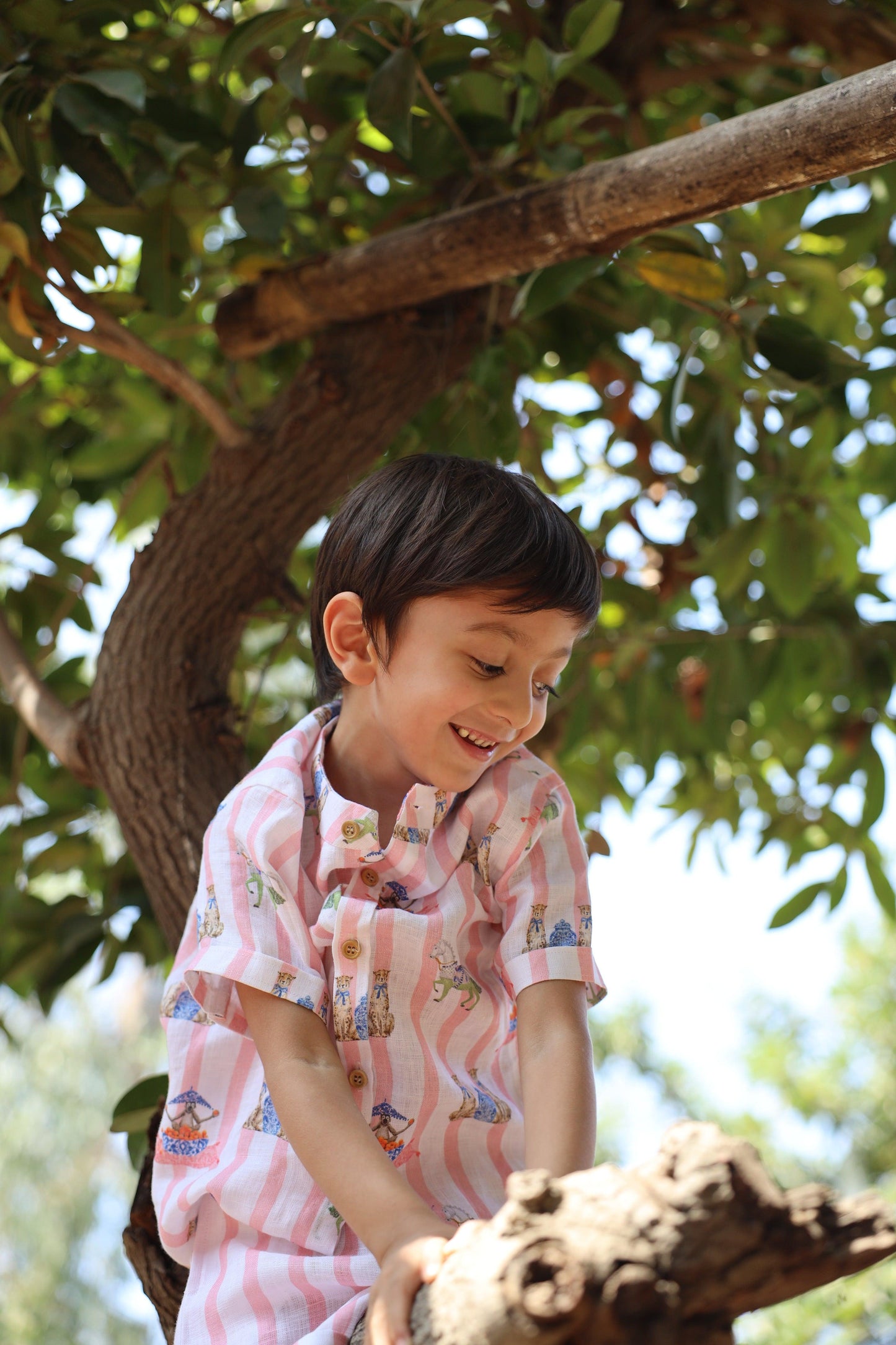 The Sultan's Tapestary Print Pure Linen Coord Sets