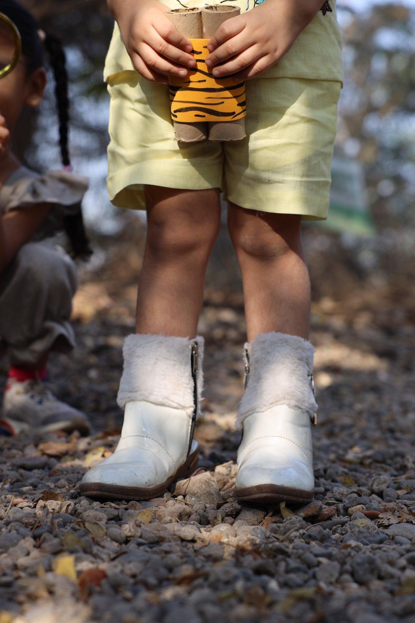 The Serenity By The Shore inspired Pure Linen Handwork Unisex Coord Set - Yellow