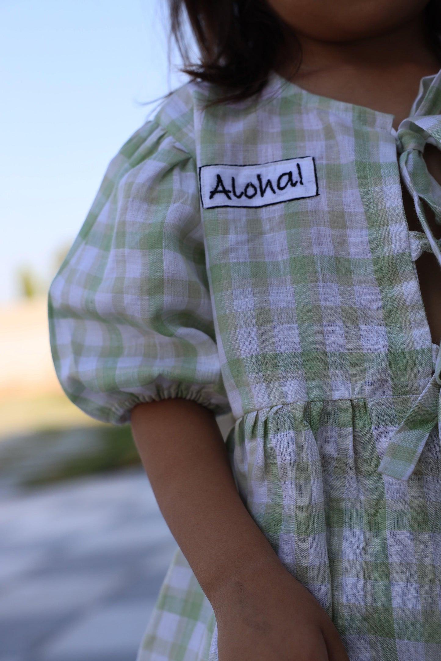 Verdant Checks Pure Linen Co-ord Set