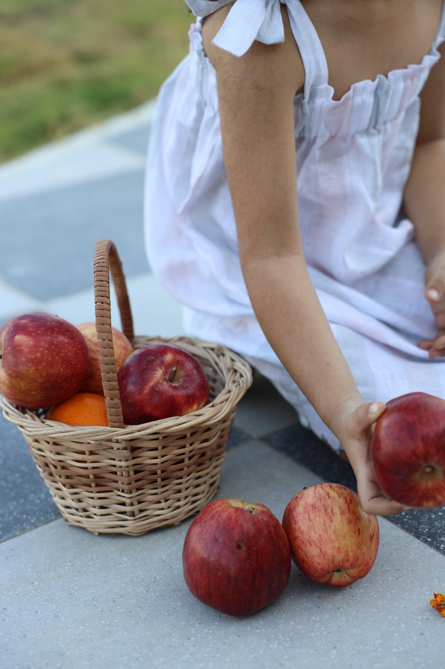 Melodic Stripes Pure Linen Dress