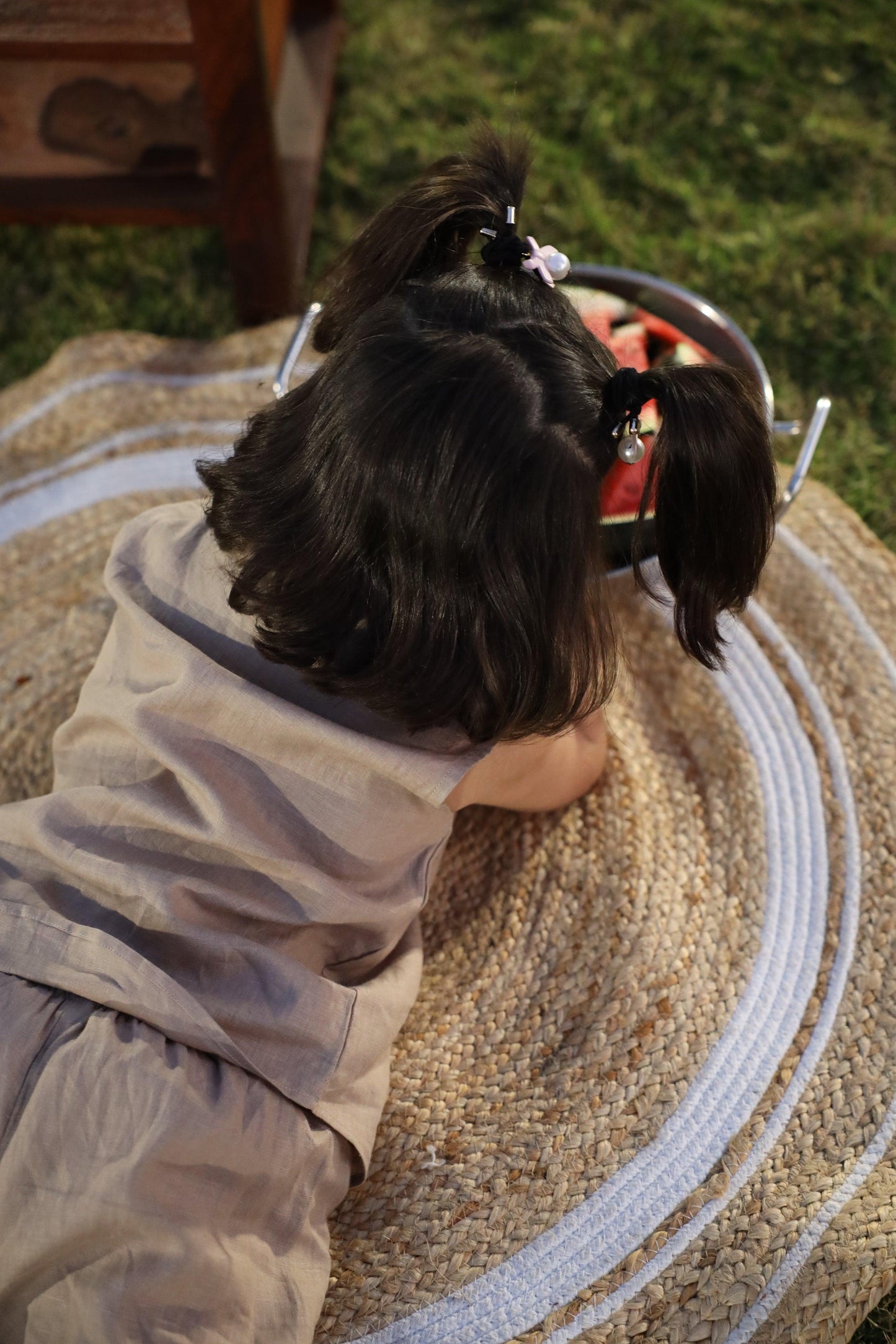 Pure Linen Sleeveless Top - Joggers style pants Coord Set - Brown