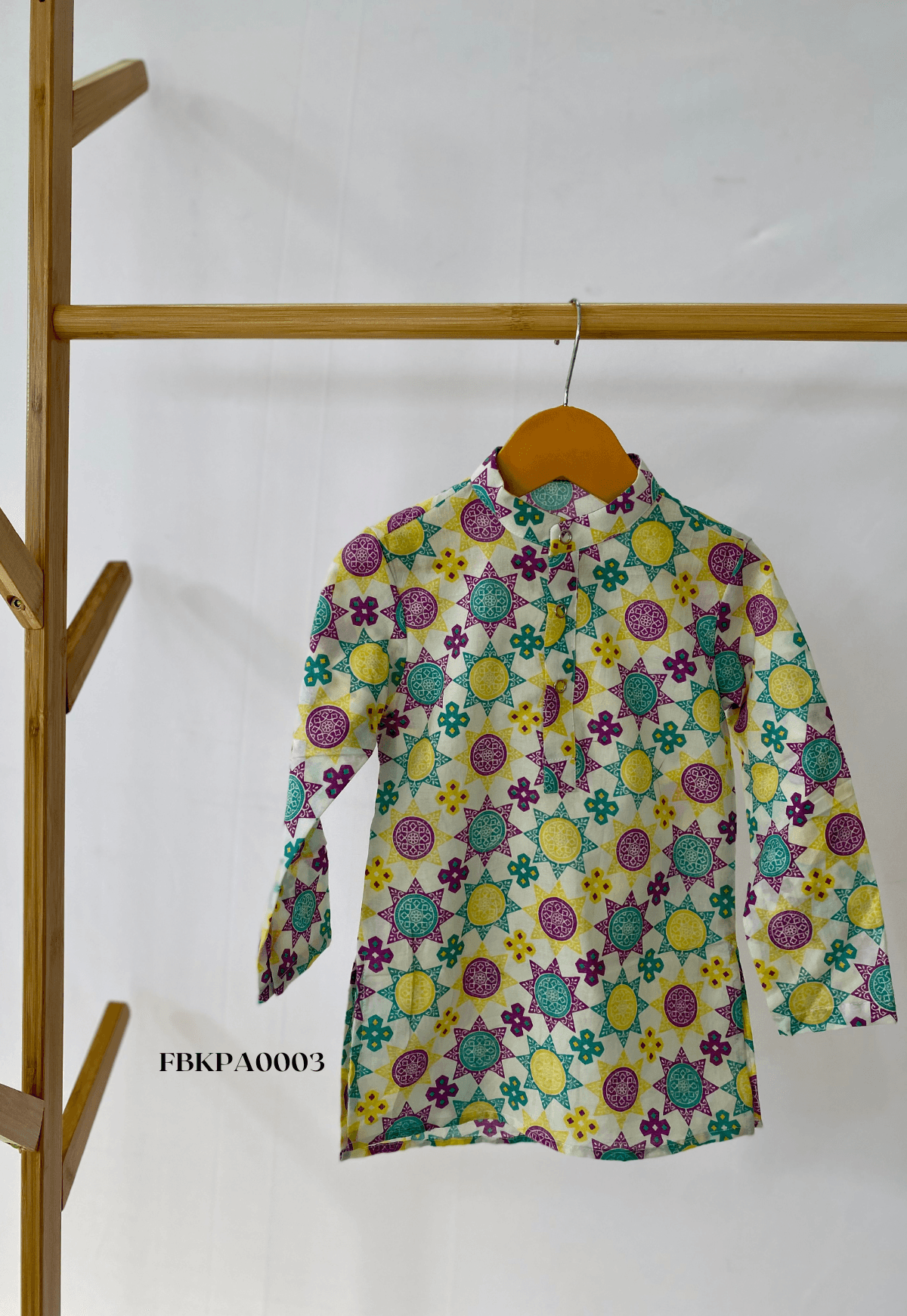 Pure Cotton Printed Kurta Pajama Set KPA003 - Funny Bones Clothings