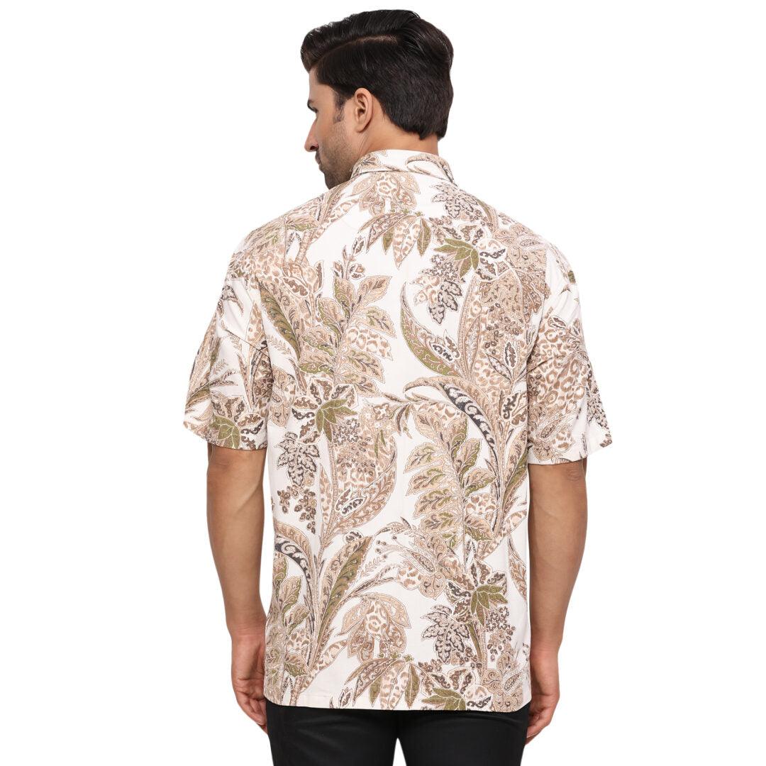 Couduroy Printed Relaxed Fit Shirt - Funny Bones Clothings