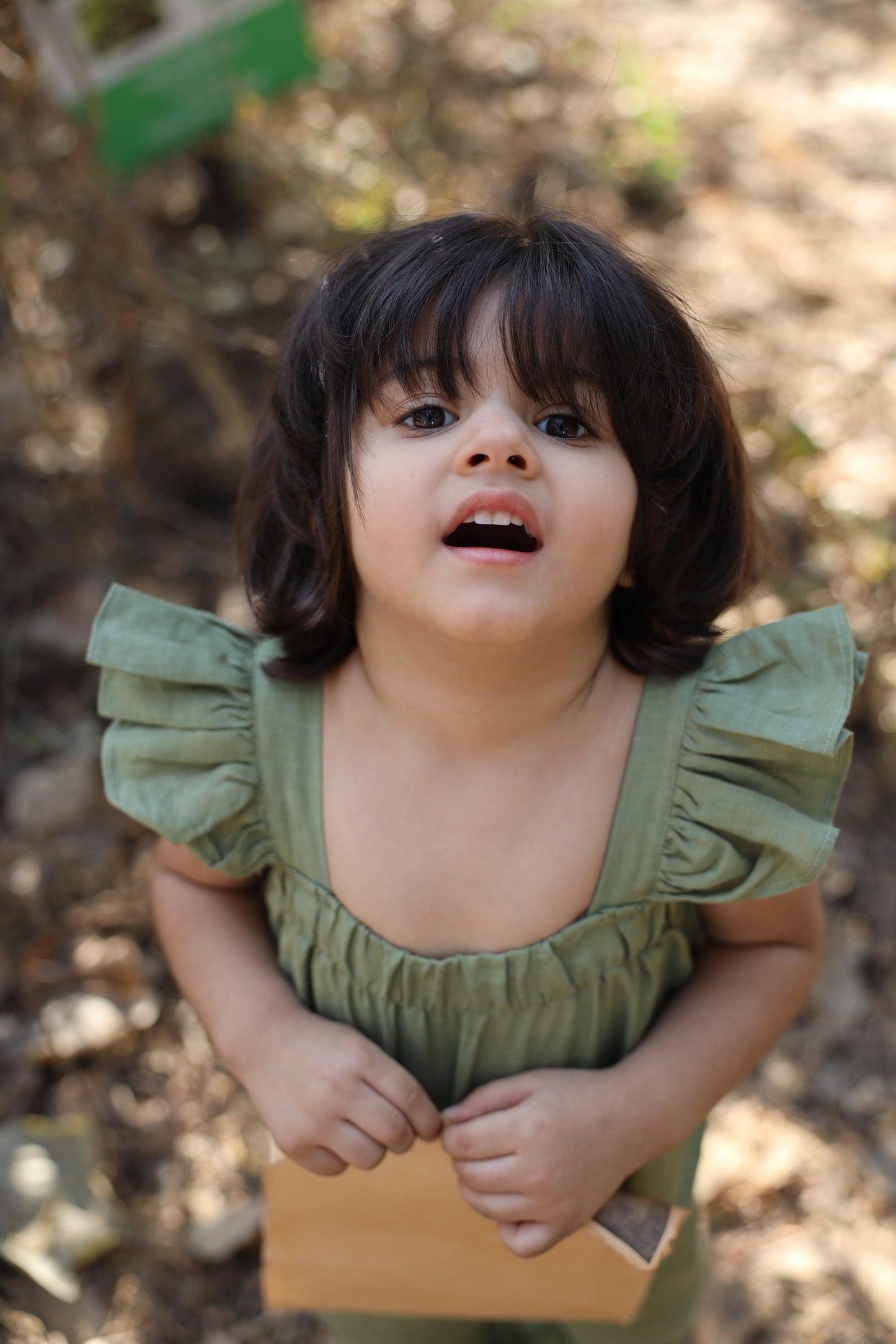 Blooming Wilderness Pure Linen Jumpsuit - Green