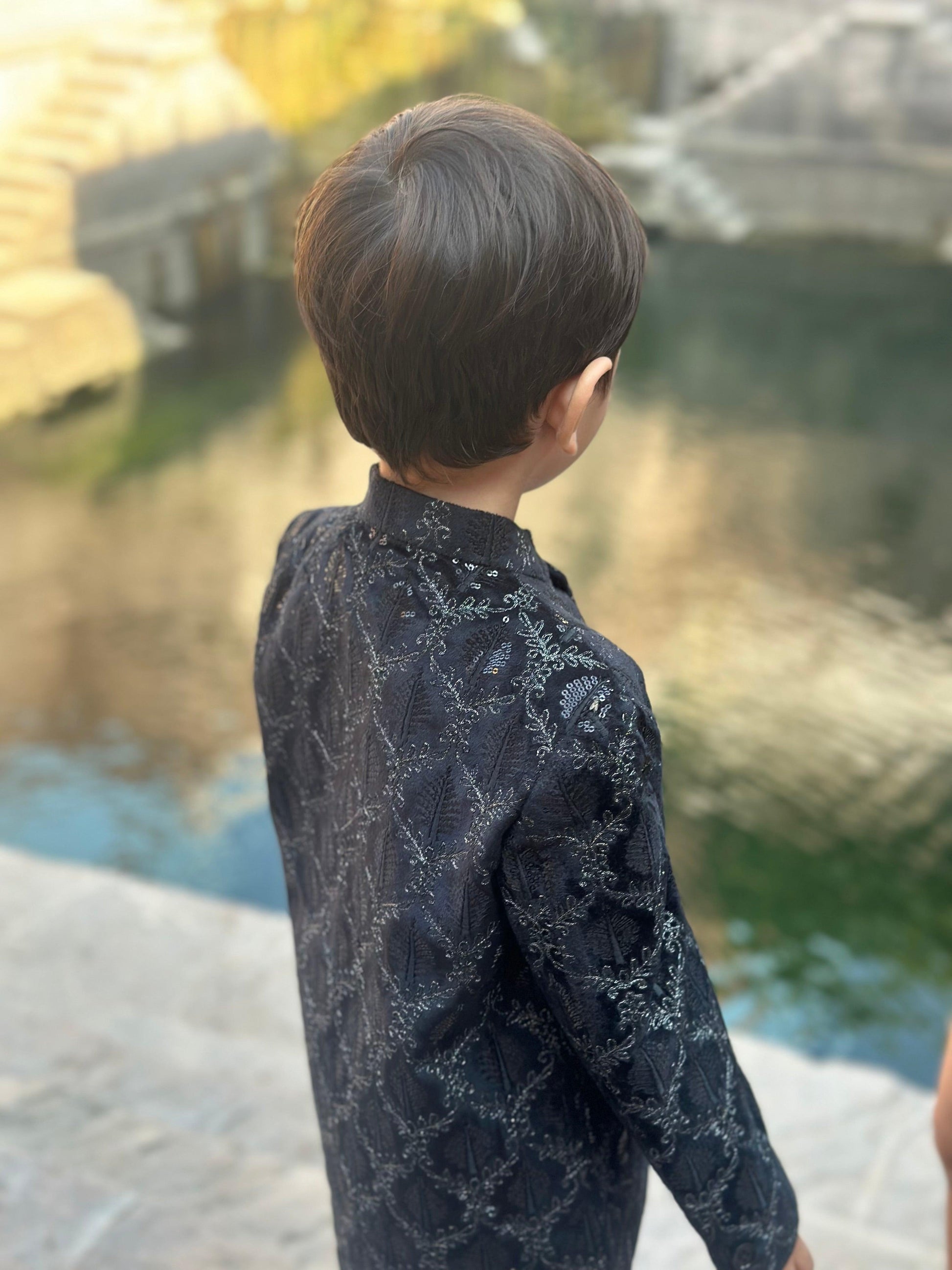 Beautiful Tree Work Premium Velvet Jodhpuri Bandgala with Pants - Funny Bones Clothings