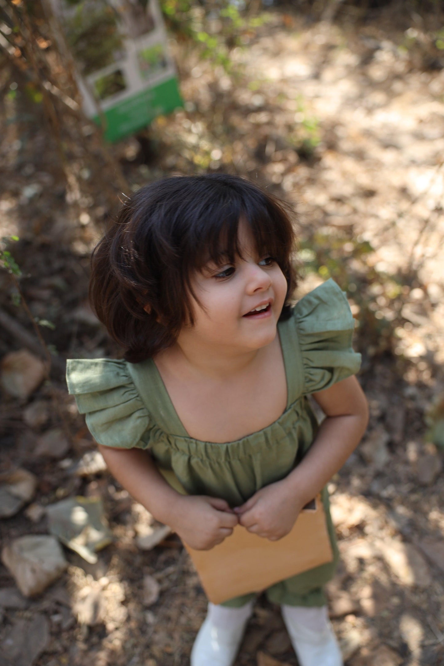 Blooming Wilderness Pure Linen Jumpsuit - Green