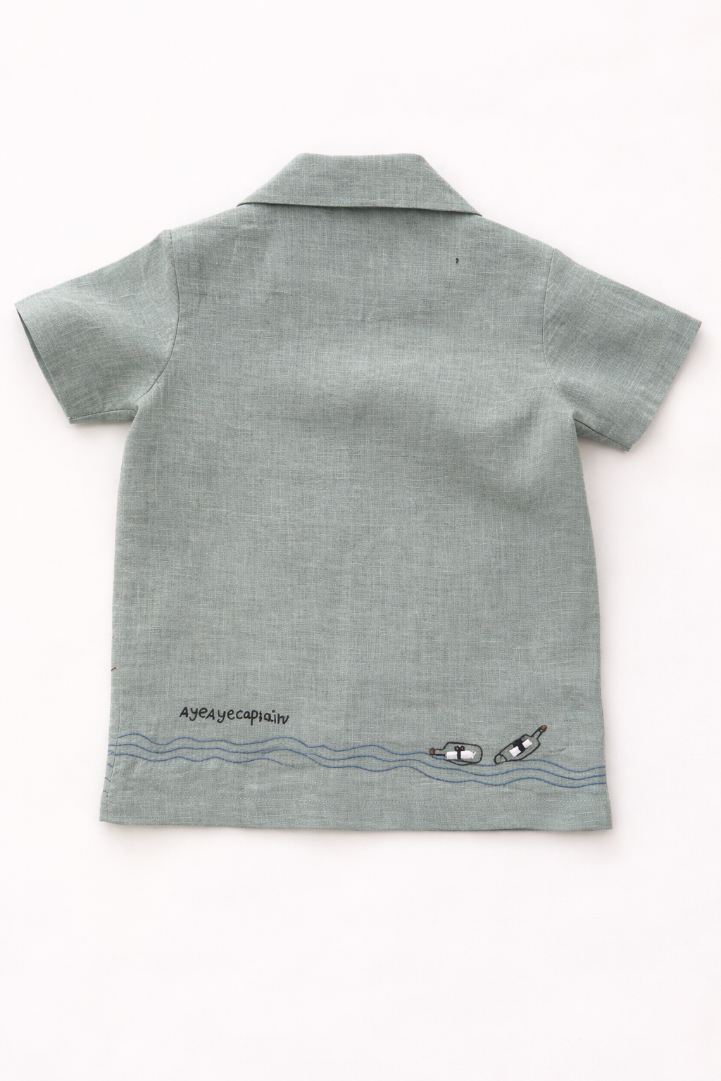 Captain & Crew Handwork Solid Premium Linen Coord Set