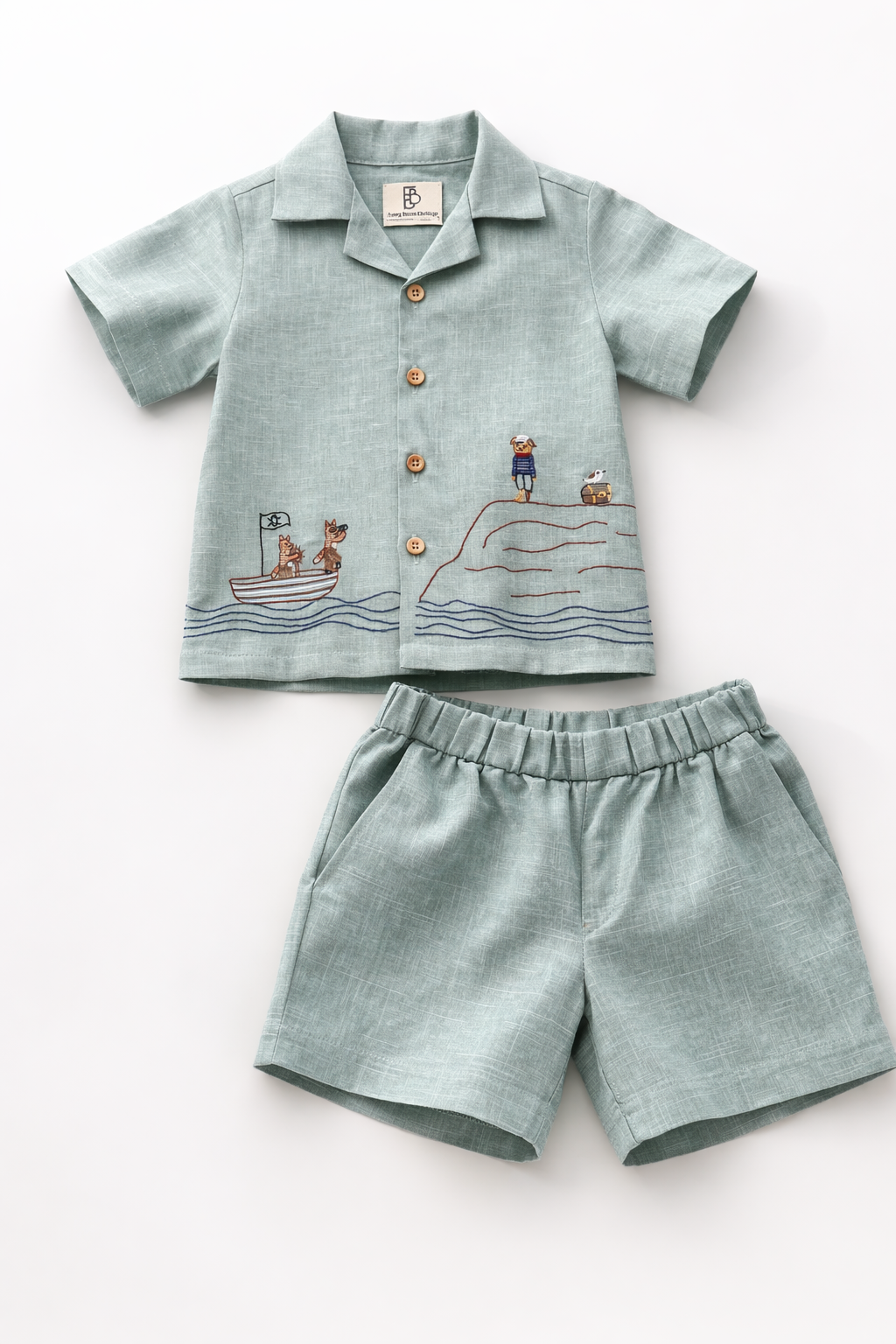 Mare & Stallion Print Premium Linen Coord Set