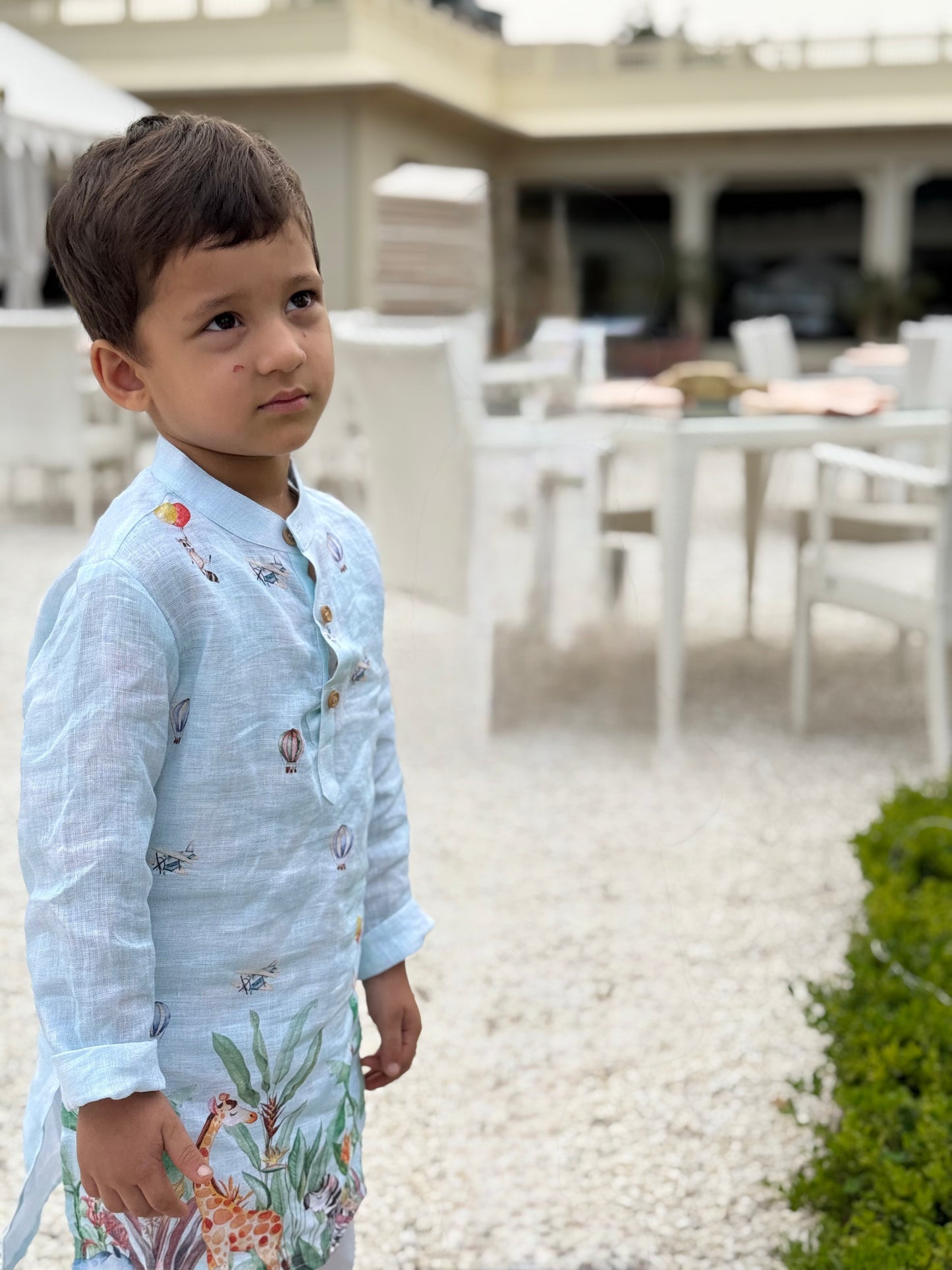 The Natures Flight Pure Linen Kurta Pajama Set