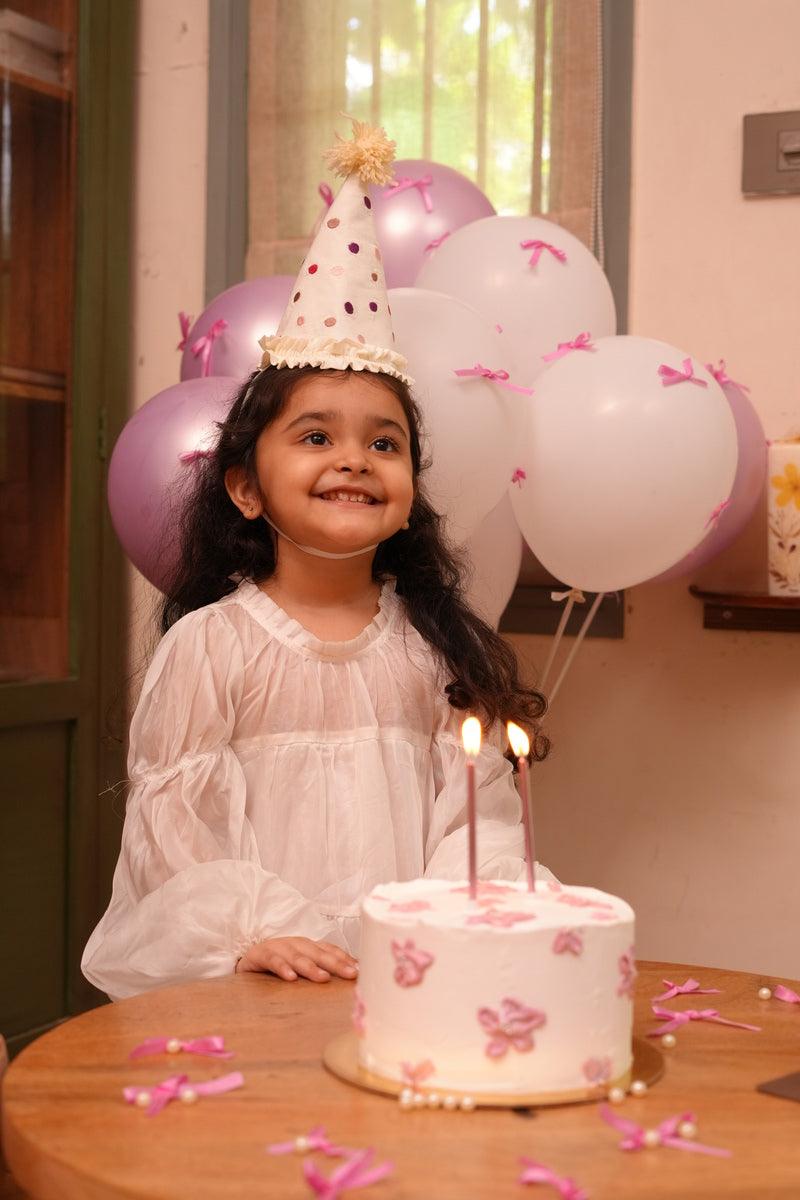 Aurora White Pure Organza Princess Dress