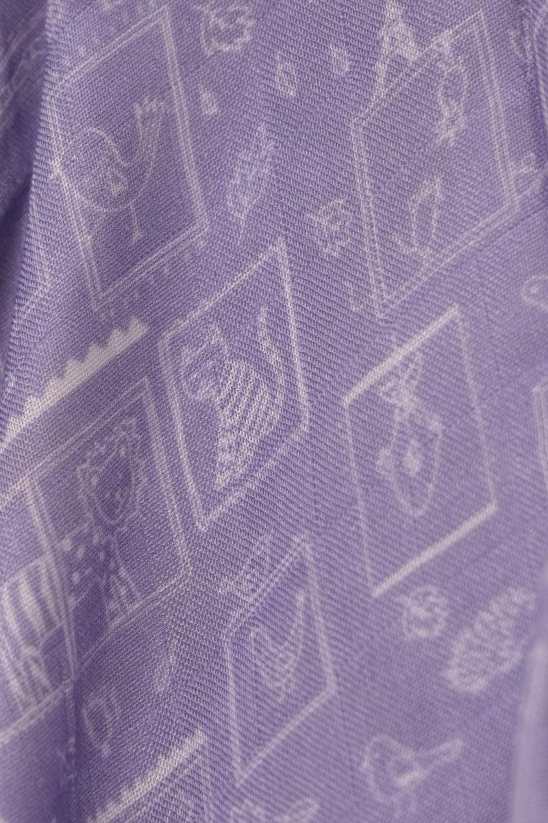 Framed Lion Themed Bamboo Muslin Cotton Blanket