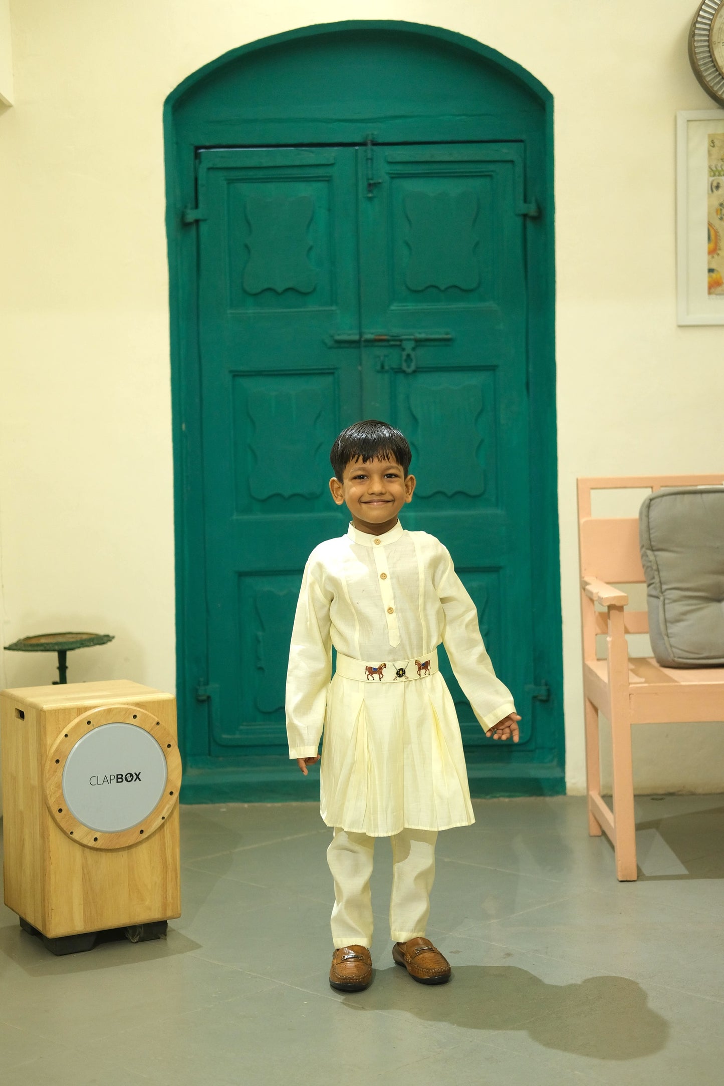 Rajputana Themed Kurta Pajama Set