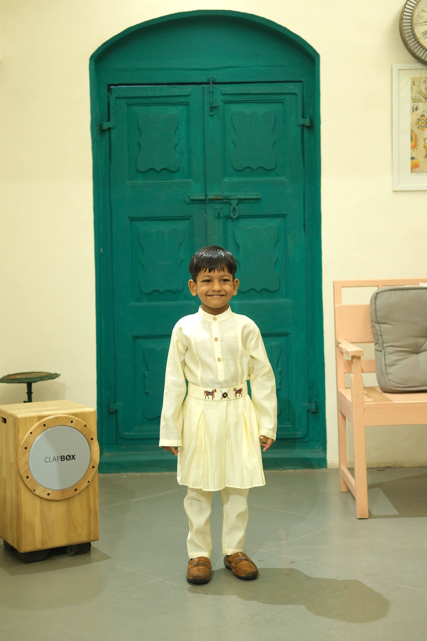 Rajputana Themed Kurta Pajama Set