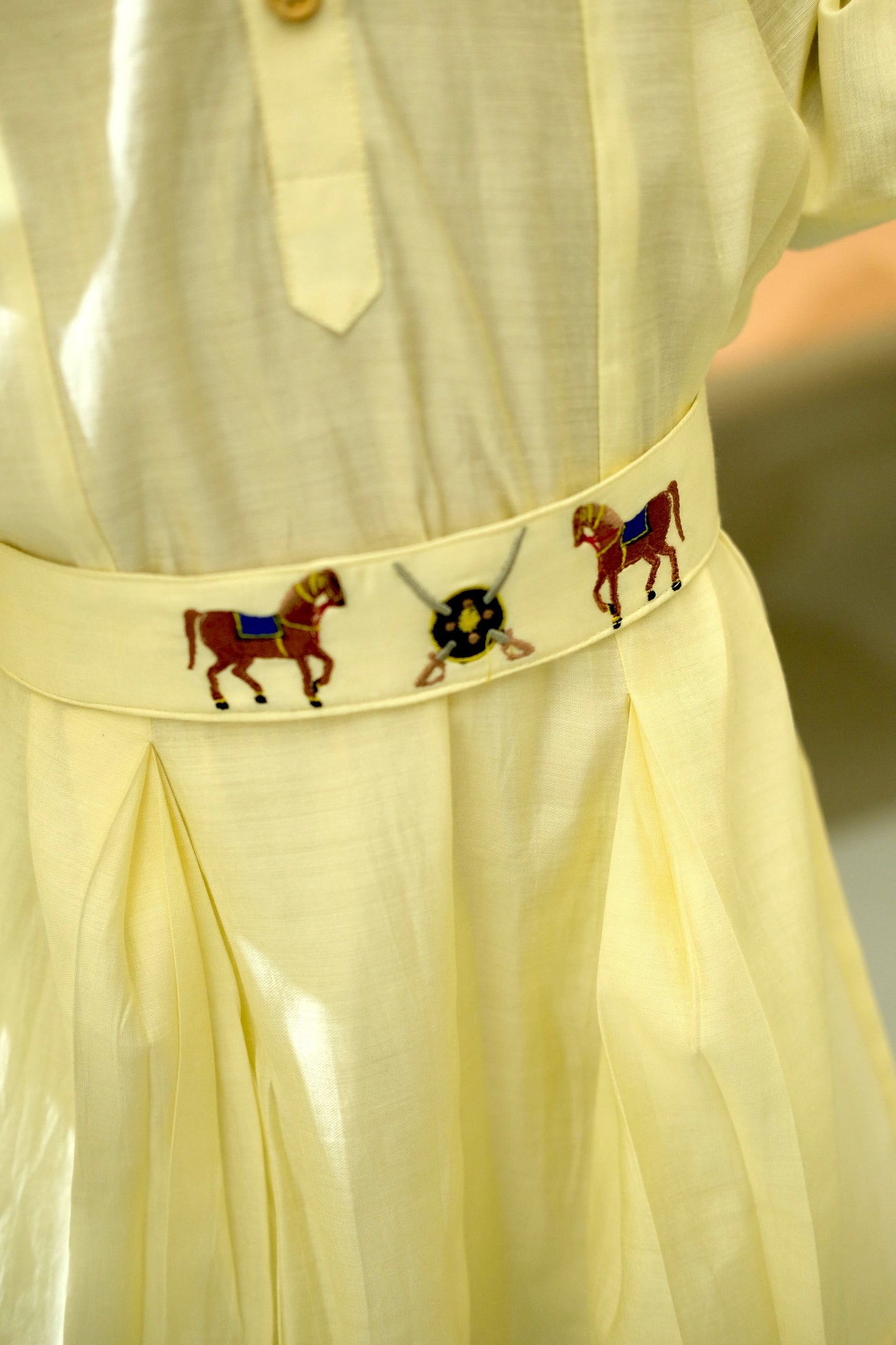 Rajputana Themed Kurta Pajama Set