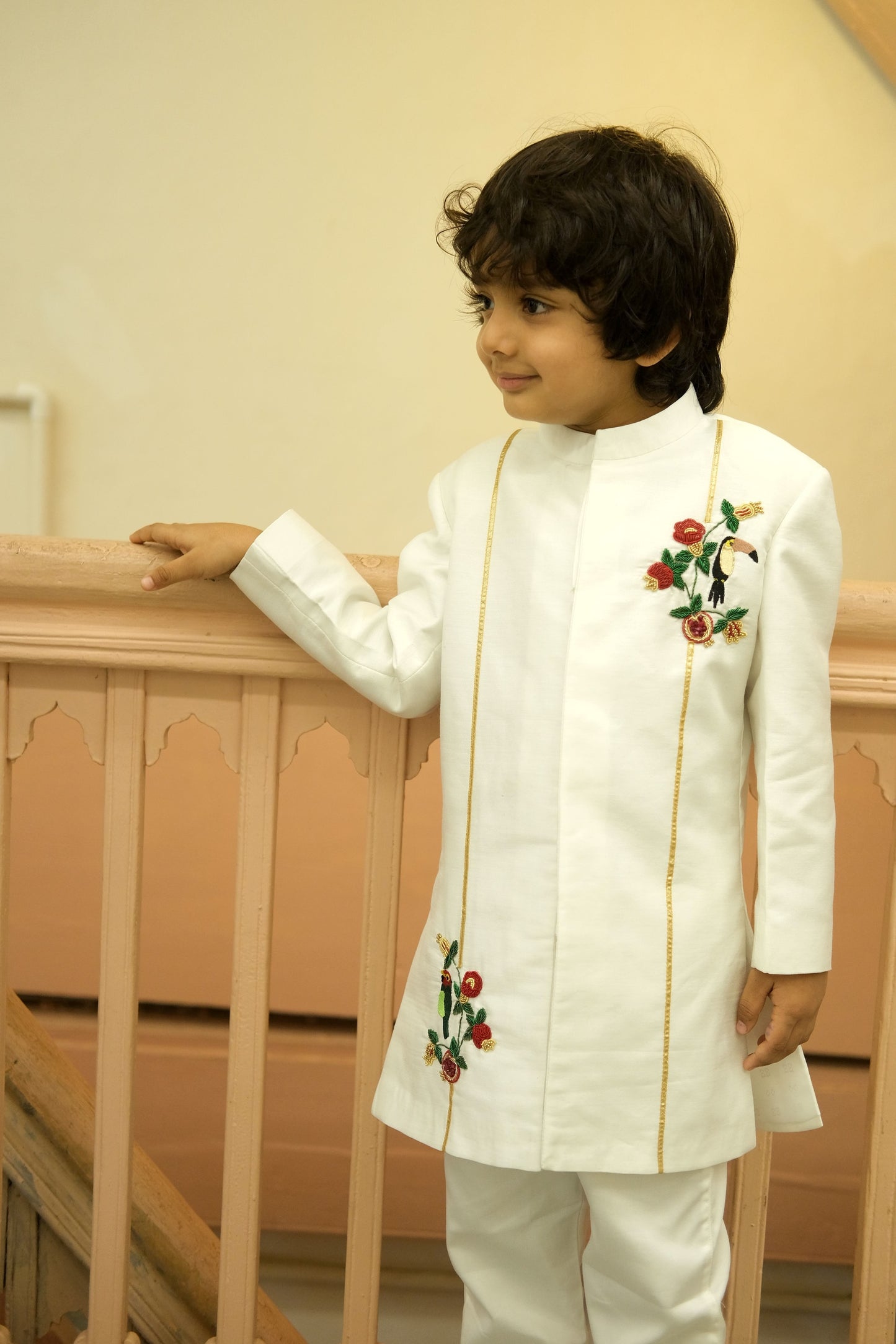 Navira Pure Handwork Pure Silk Sherwani Set