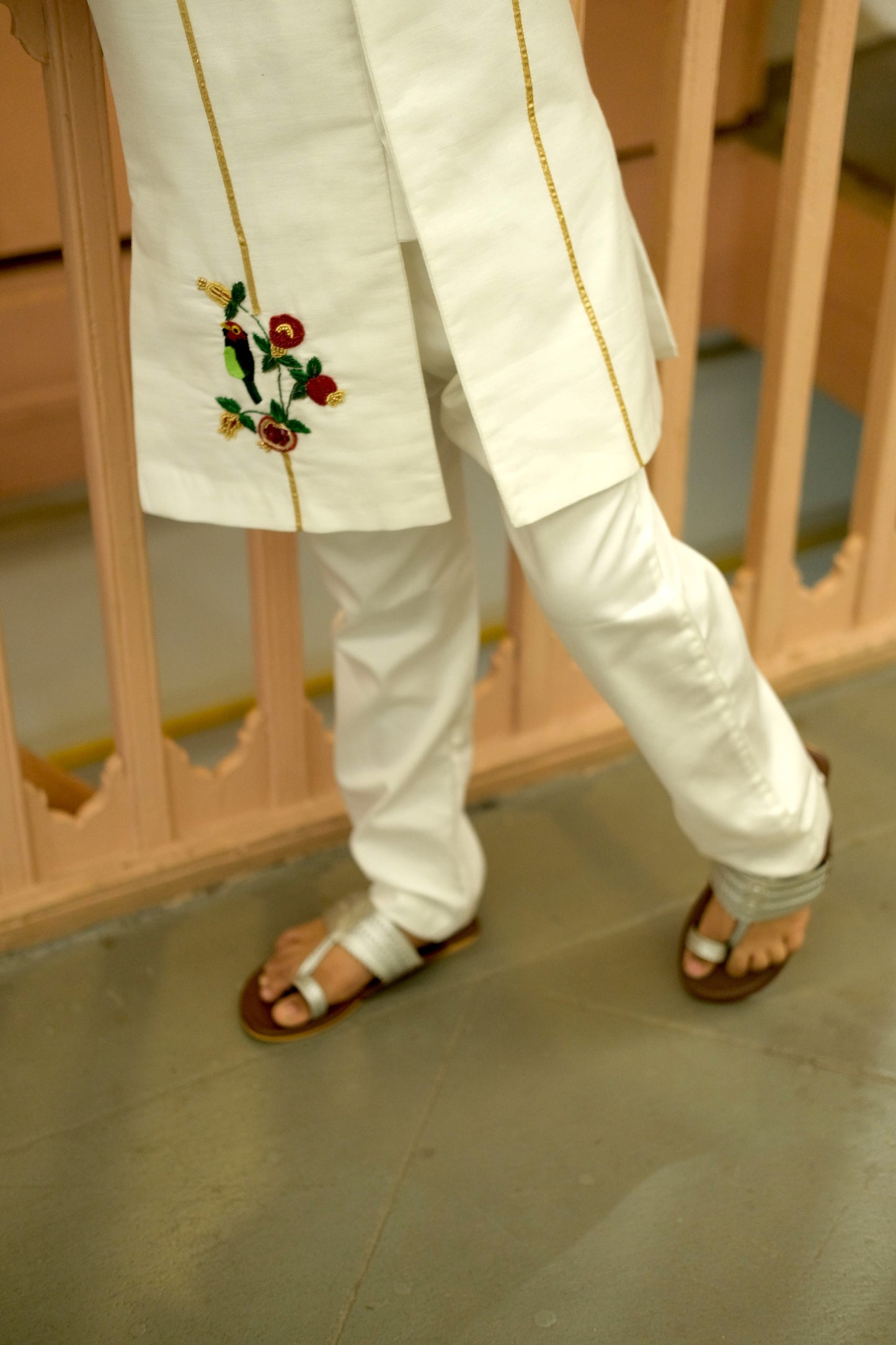 Navira Pure Handwork Pure Silk Sherwani Set