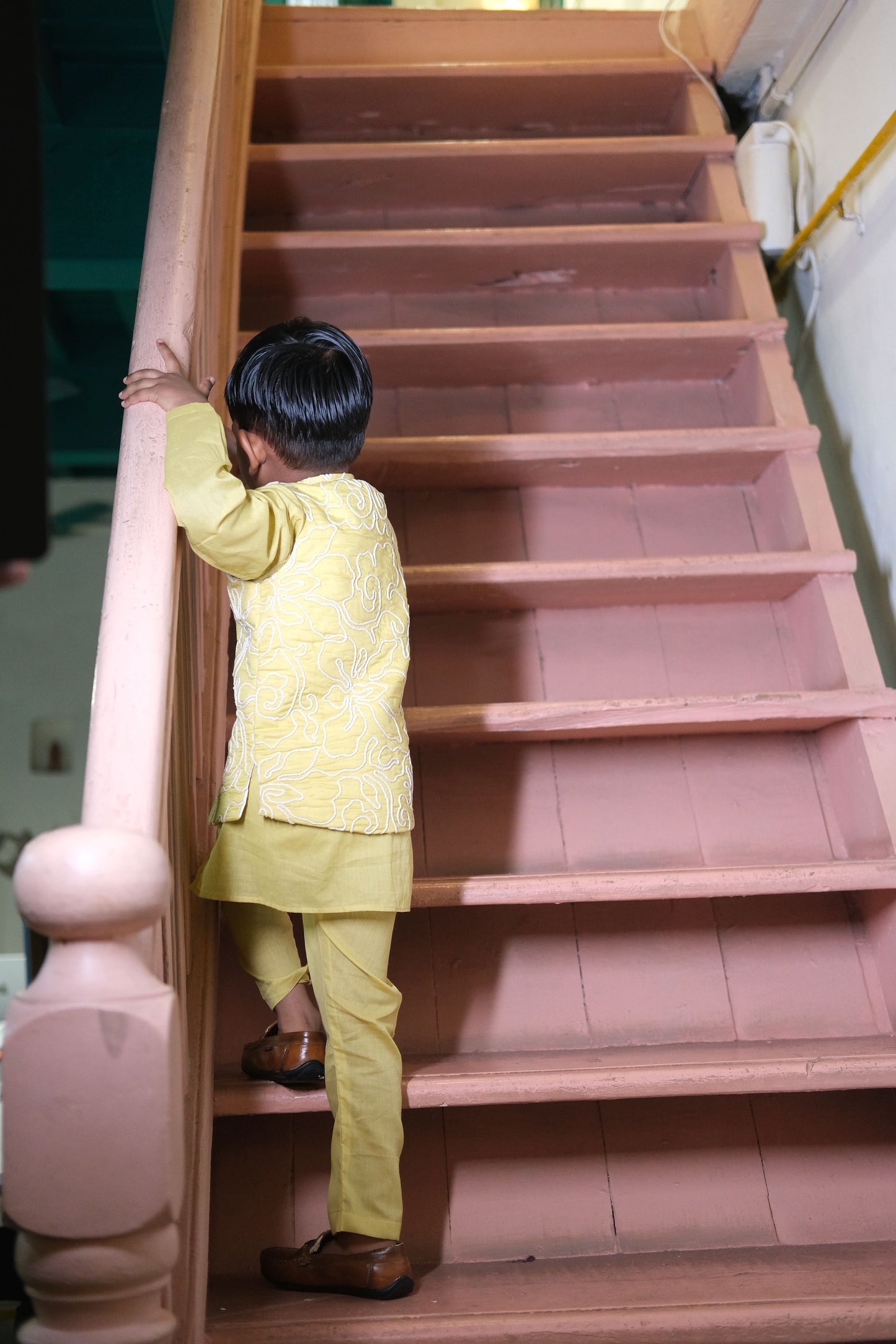 Lumin Weave Pure Cotton Koti Kurta Pajama Set