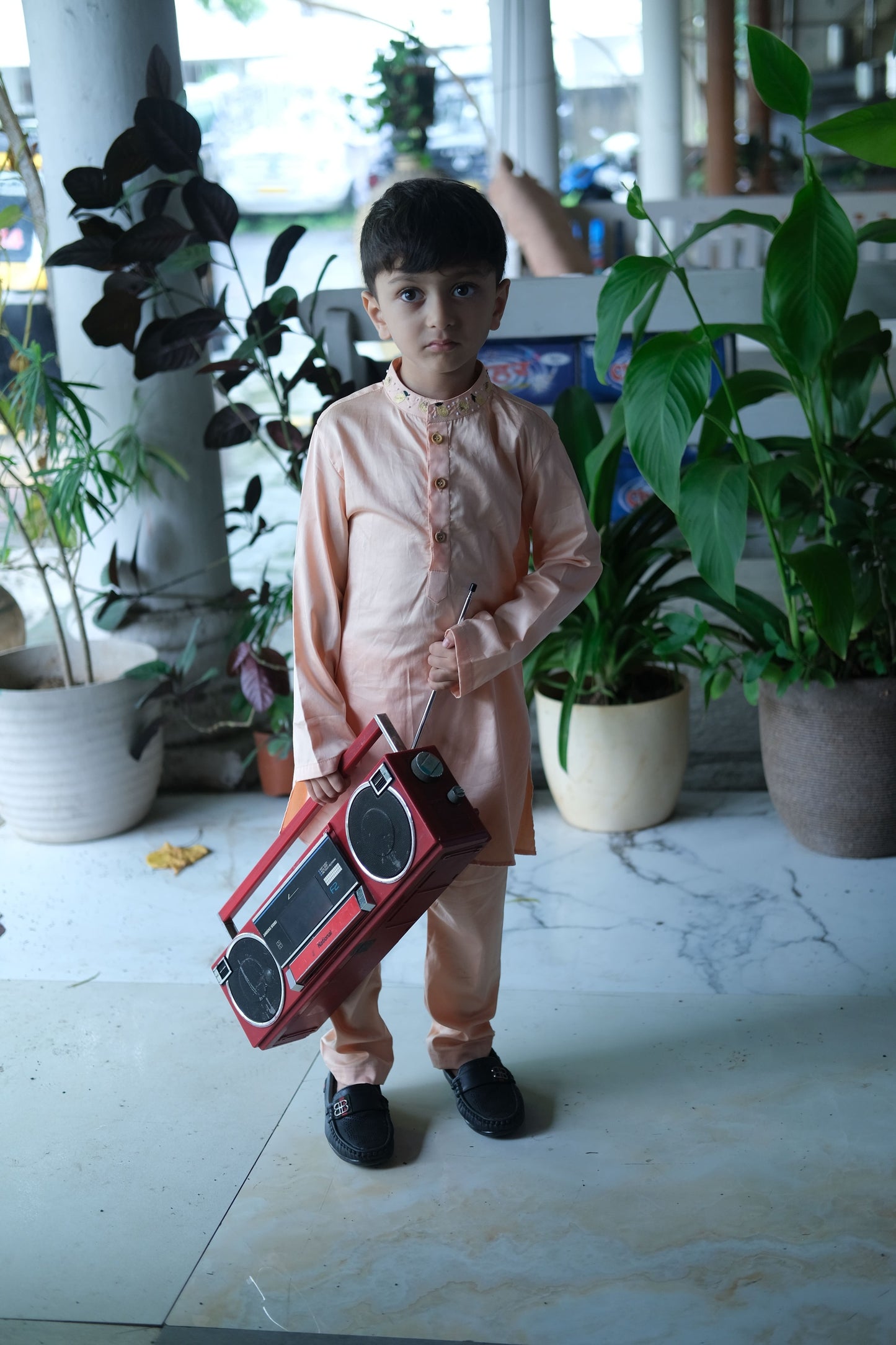 Nimboora Hand Embriodered  Pure Cotton Kurta Pajama Set