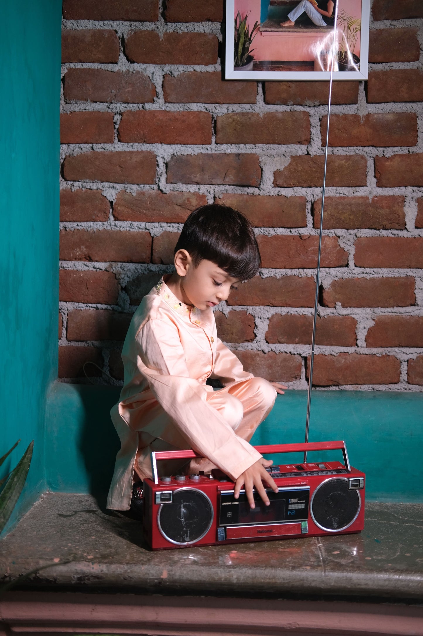 Nimboora Hand Embriodered  Pure Cotton Kurta Pajama Set