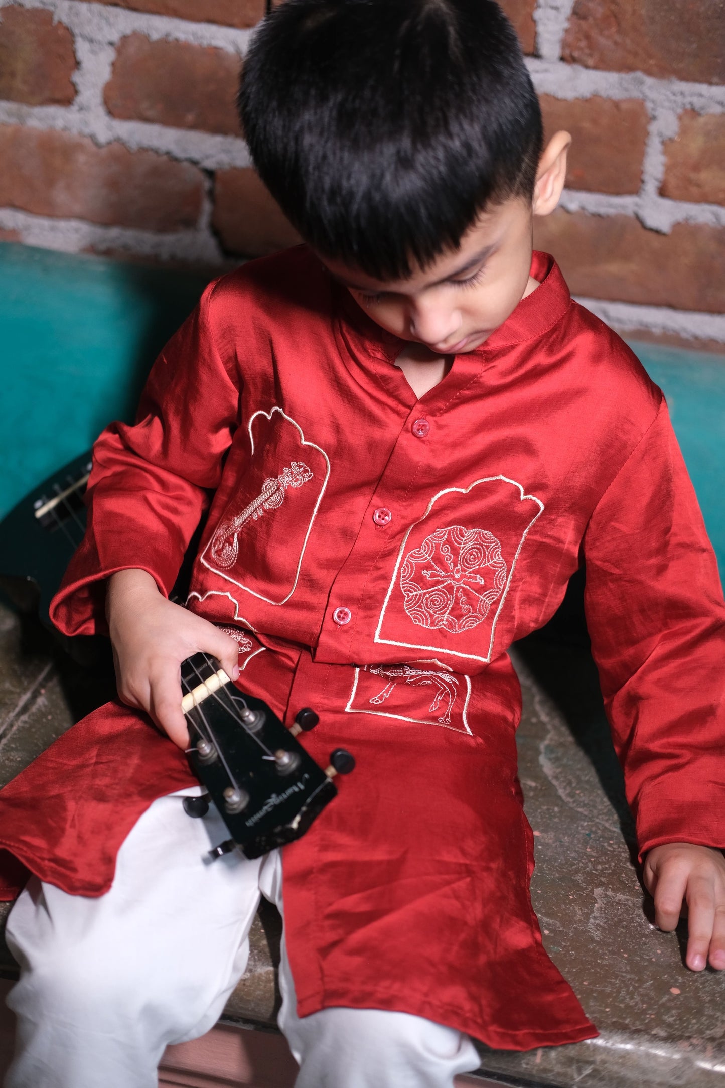 Raag Pure Silk Kurta Pajama Set