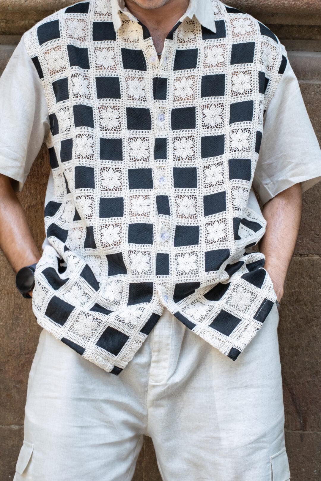 Serene Souls Crochet Black Co-ord - Funny Bones Clothings