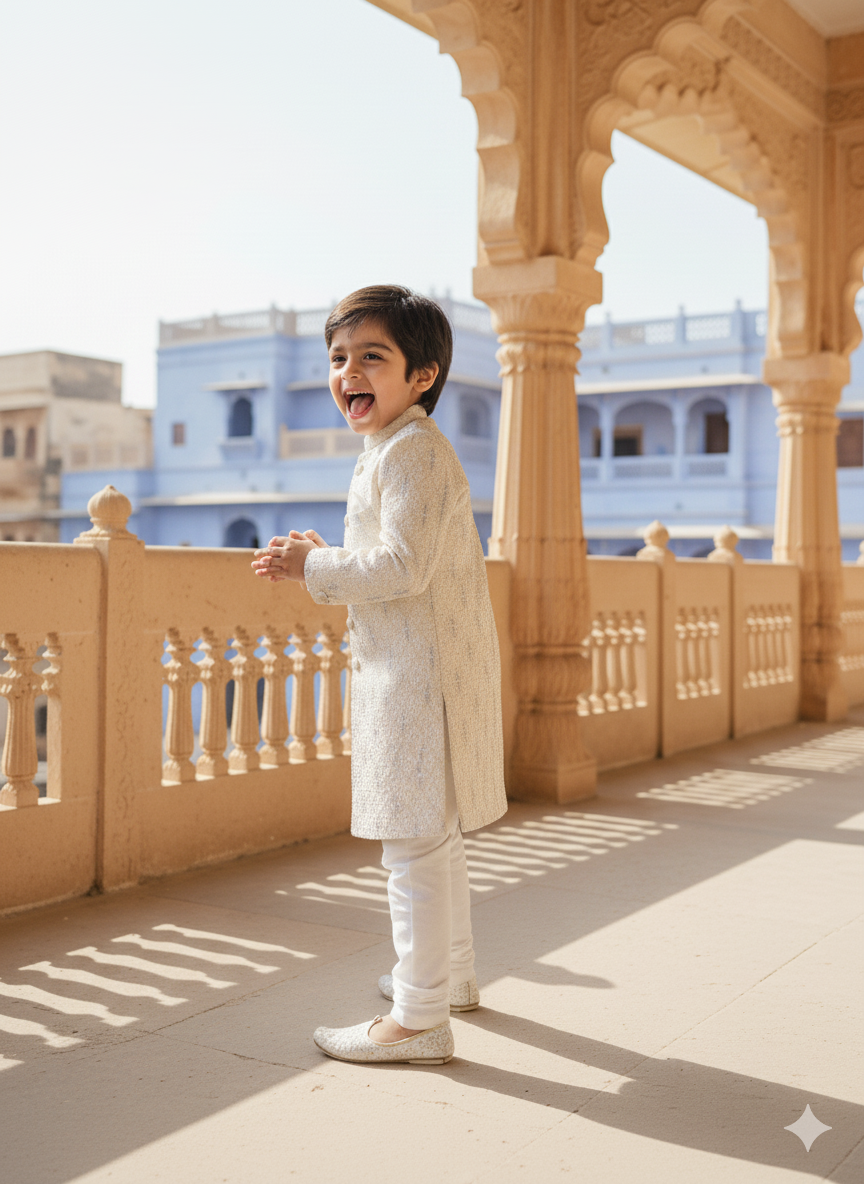 Darbaar-e-Noor Long Jodhpuri Set