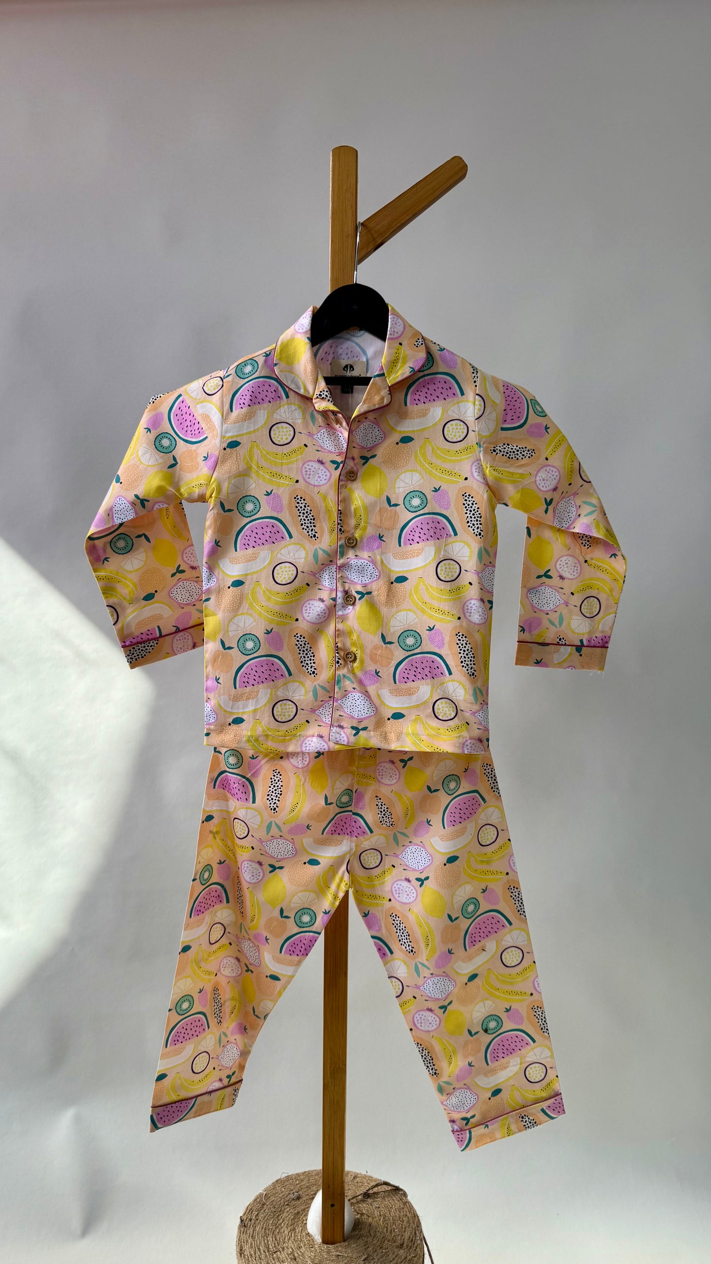 Summer Fruits Inspired Premium Italian Cotton Night Suit