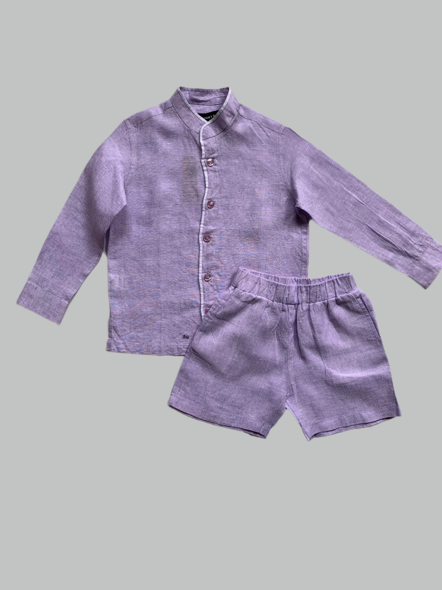 Classic Unisex Purple Shirt & Shorts Set - Funny Bones Clothings