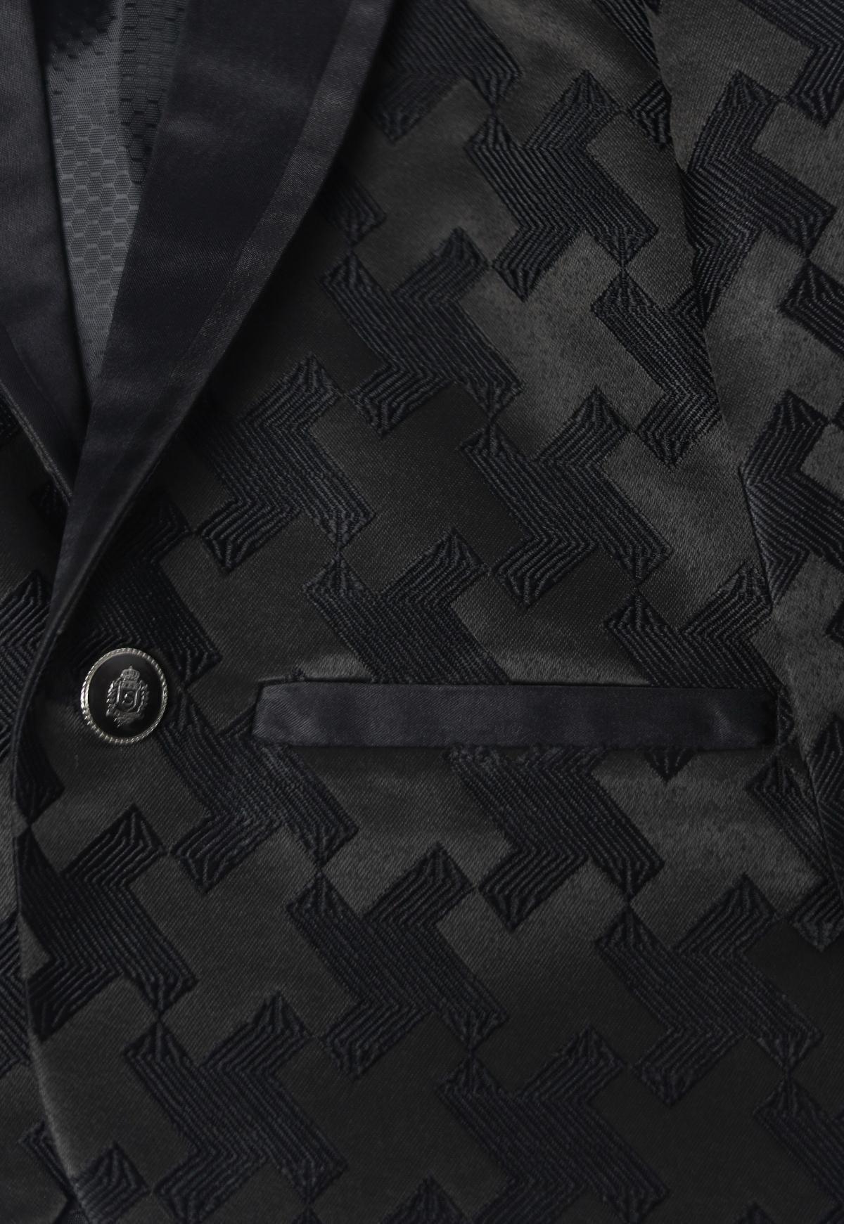 Plus Signed Jacquard Blazer Only - Funny Bones Clothings