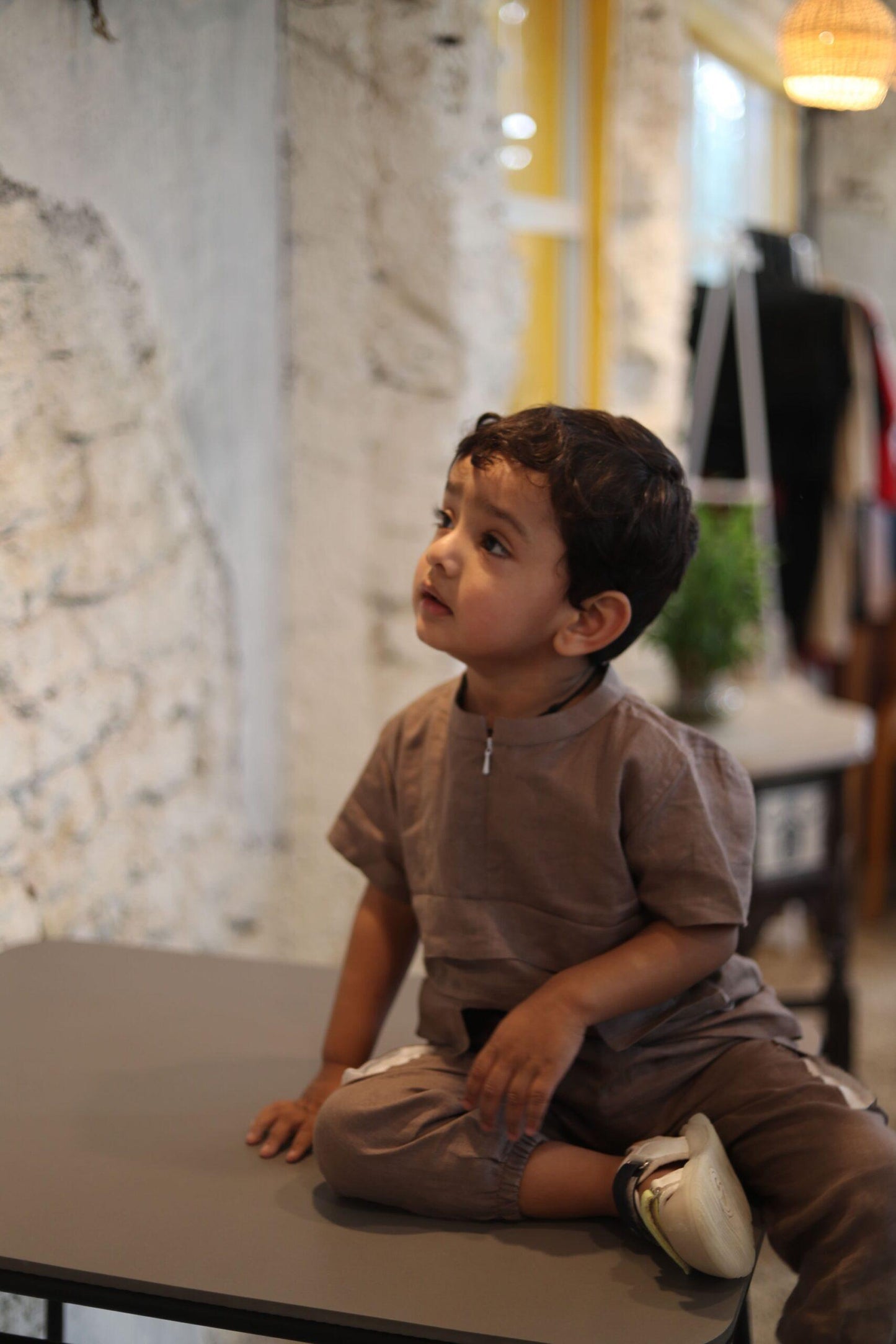 Box Pleated Pure Linen Premium Co-ords - Funny Bones Clothings