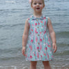 Striped Icecream Print Blend Linen Dress - Funny Bones Clothings
