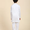Solid White Pure Premium Cotton Kurta and Pajama Set - Funny Bones Clothings
