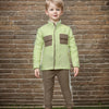 Pocketed Styled Pure Linen Premium Co-ords - Green - Brown - Funny Bones Clothings