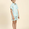Waterlife Printed Pure Linen Premium Co-ords - Funny Bones Clothings