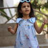 The Royal Toika Print Pure Linen Dress