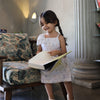 The Arbor Essence Print Pure Linen Dress