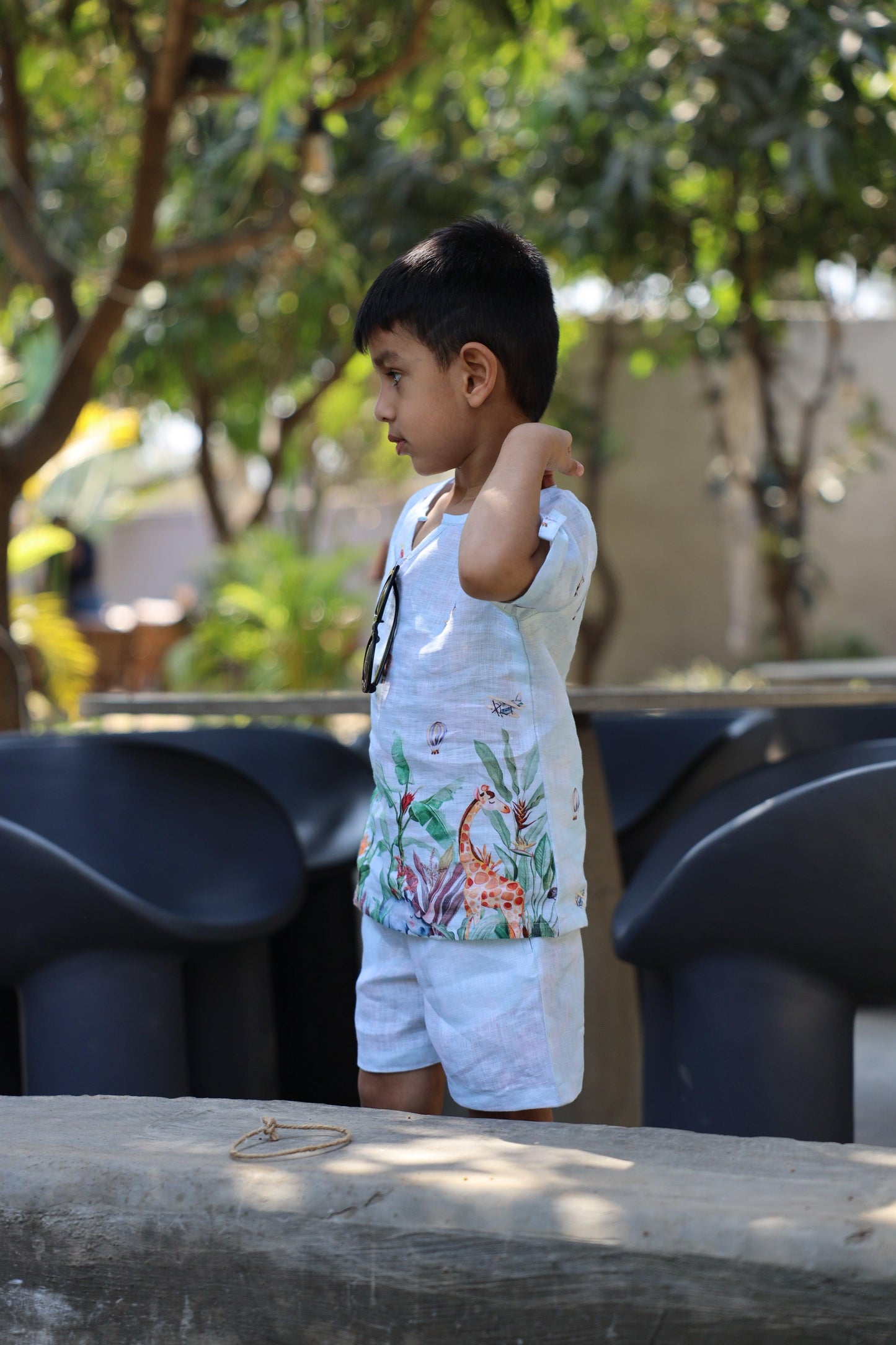 The Natures Flight Print Pure Linen Coord Sets