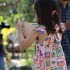 The Wild Emblem Print Pure Linen Dress