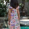 The Wild Emblem Print Pure Linen Dress