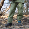 The Gilded Trails And Tent inspired Pure Linen Handwork Unisex Coord Set - Green