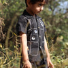 The Imperial Stars And Shuttles inspired Pure Linen Handwork Unisex Coord Set - Black