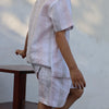 Melodic Stripes Pure Linen Coord
