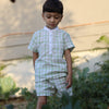 Verdant Checks Pure Linen Co-ord Sets