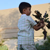 Verdant Checks Pure Linen Co-ord Sets