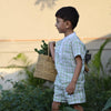 Verdant Checks Pure Linen Co-ord Sets