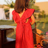 Snow White's Garden Pure Linen Dress