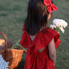Snow White's Garden Pure Linen Dress