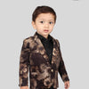 Golden Flower Printed Velvet Blazer Only - Funny Bones Clothings