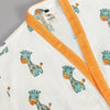 Giraffe Print Premium Quality 100% Cotton Bathrobe - Funny Bones Clothings